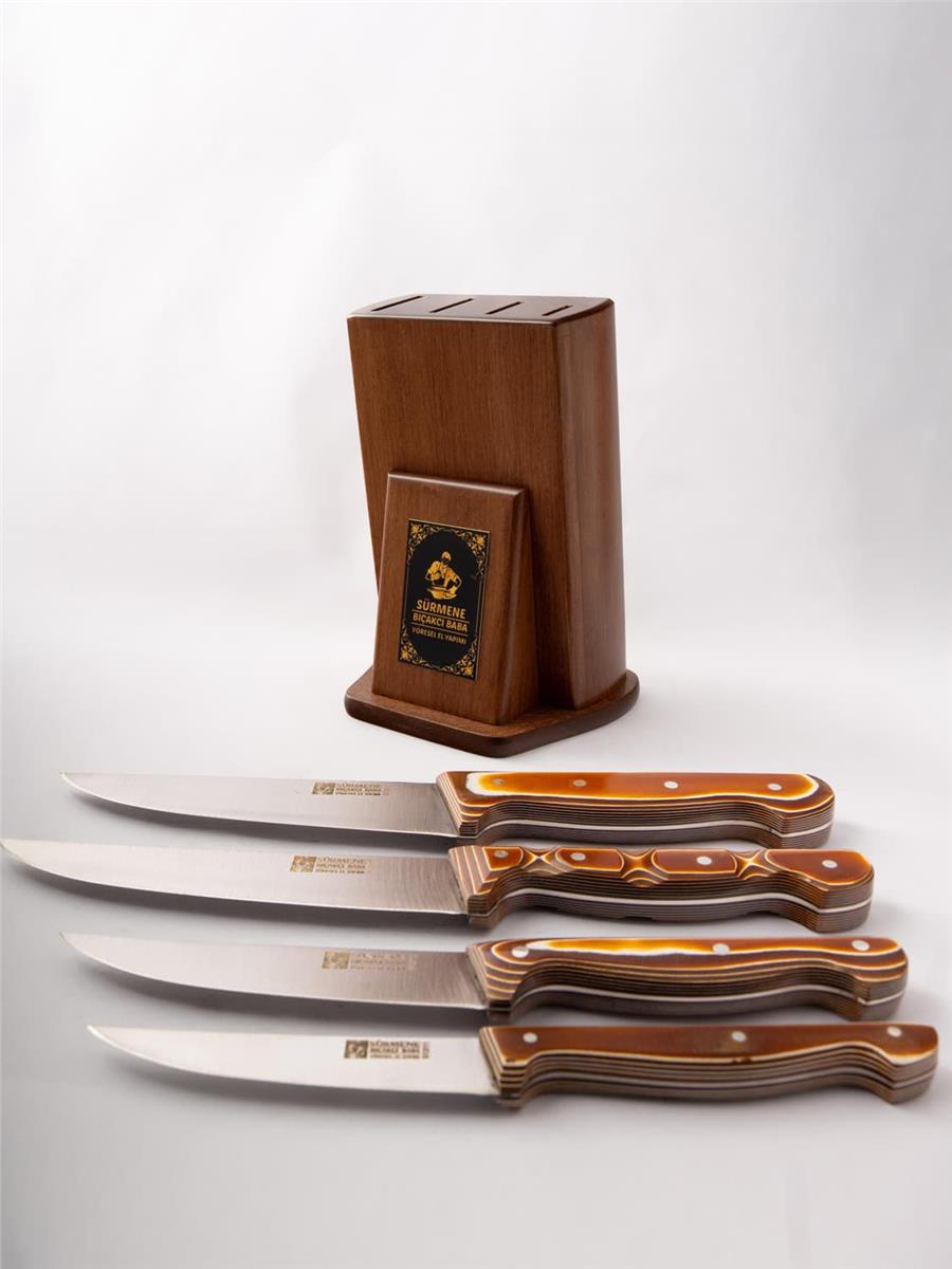 4'lü Verzalit Saplı Bıçak Seti