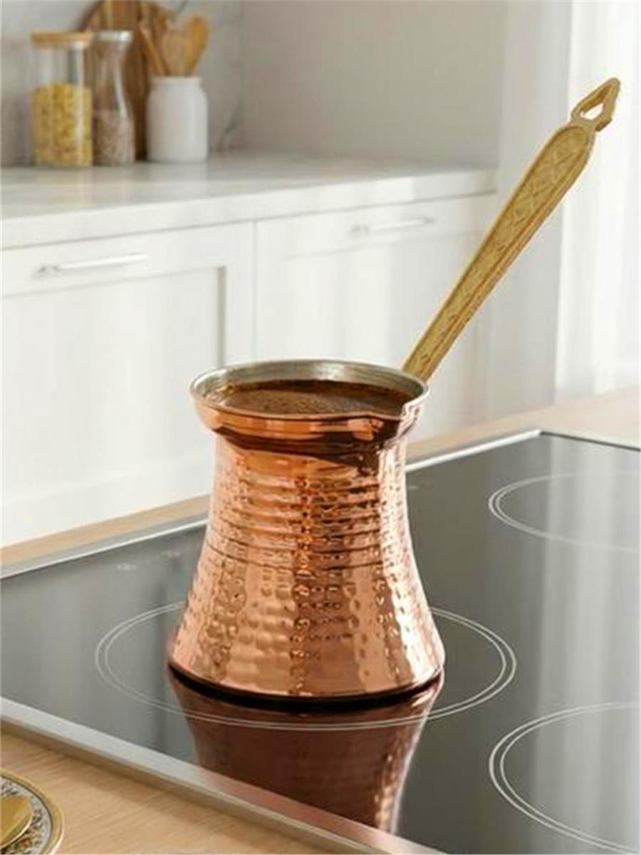 Premium El Yapımı Bakır Cezve 8CM