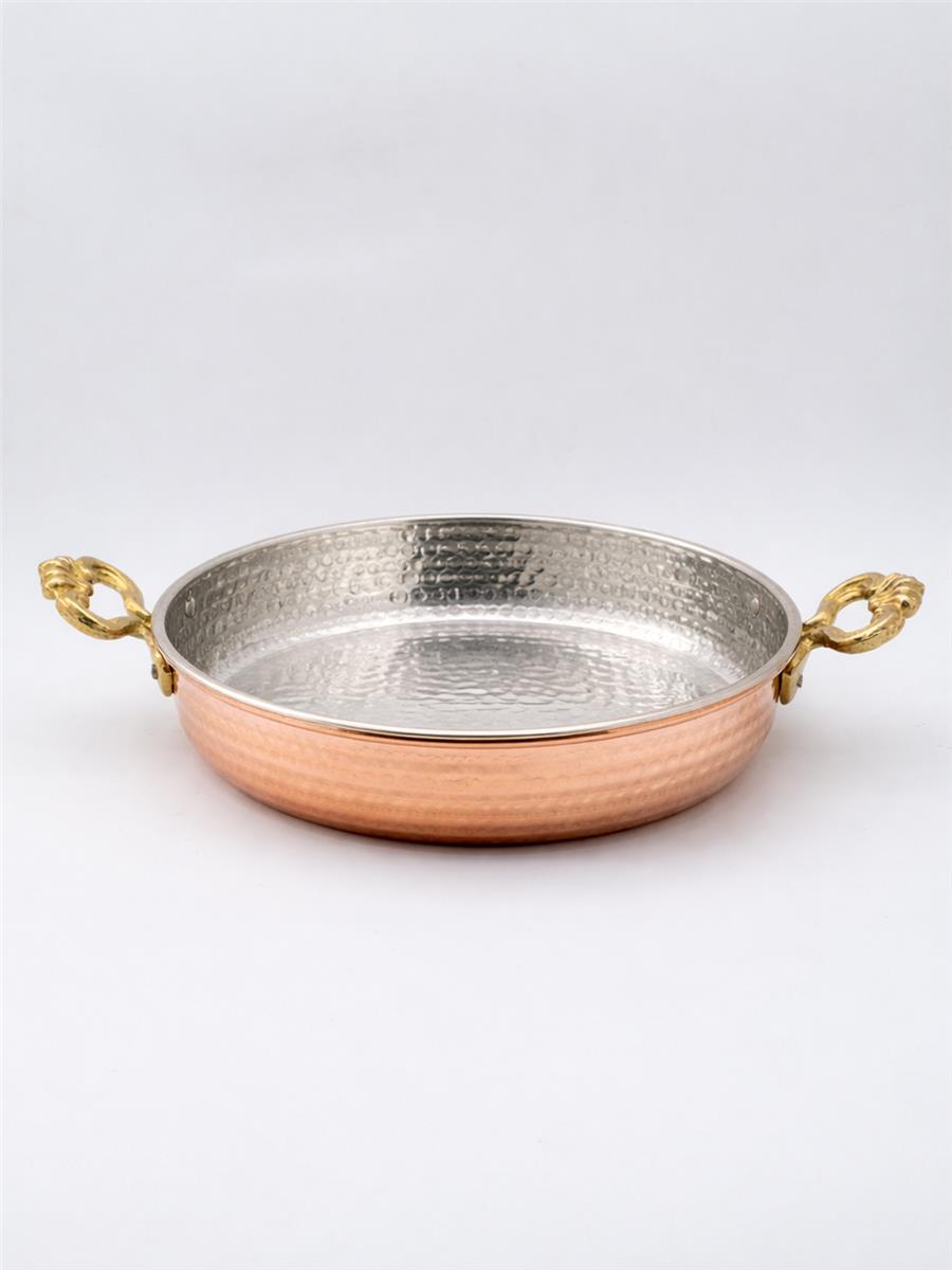 El Yapımı Bakır Yumurta Tavası 22 Cm