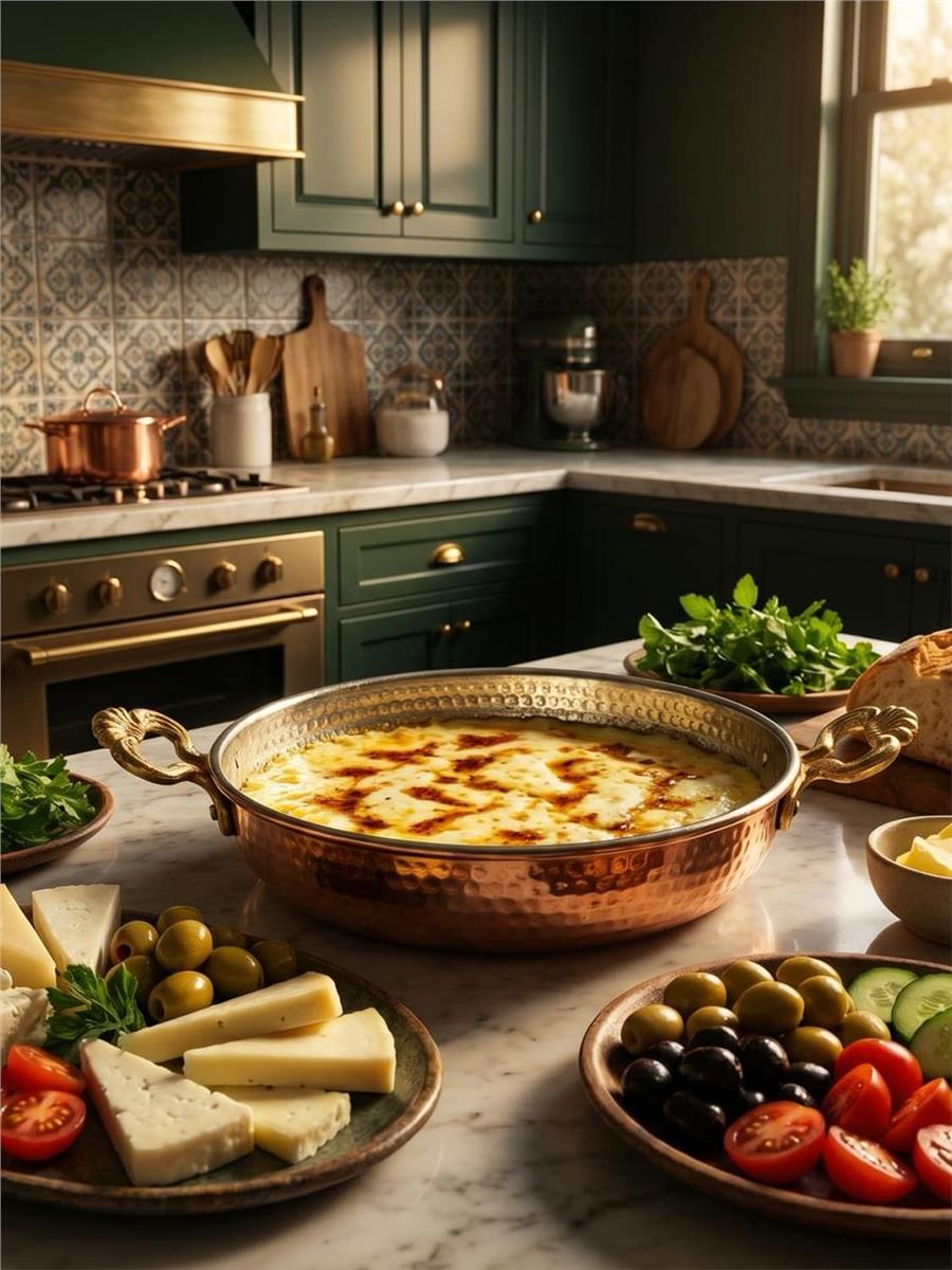 El Yapımı Bakır Yumurta Tavası 24 Cm