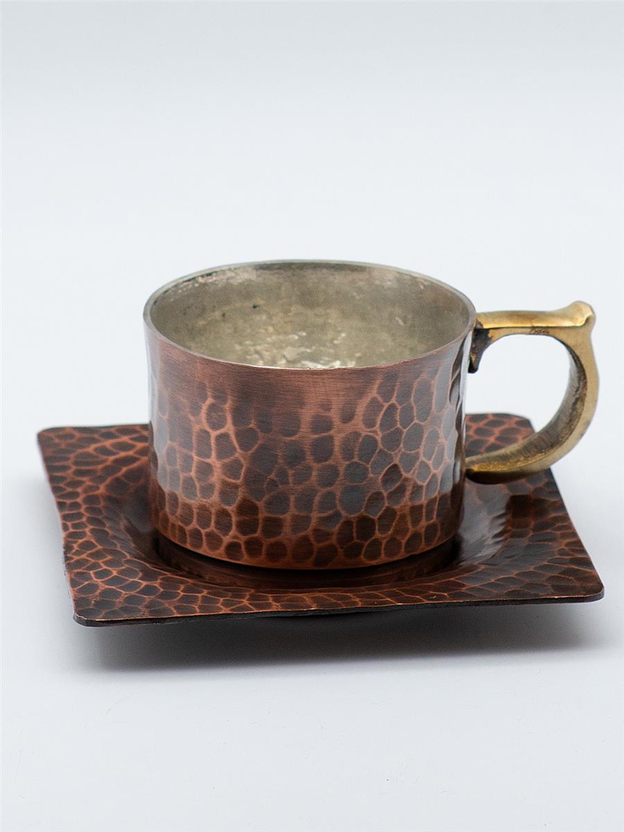 Eskitme Bakır Tiryaki Fincanı