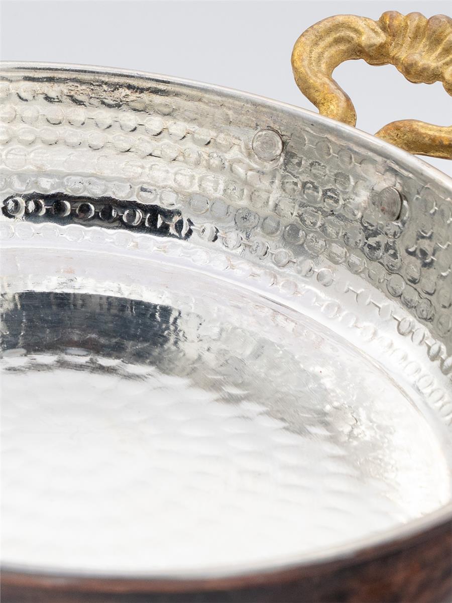 Eskitme Bakır Yumurta Tavası 24 Cm