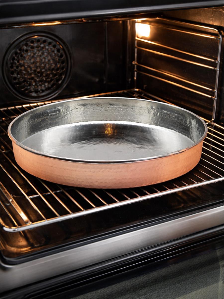Bakır El Yapımı Fırın Tepsisi 30 cm