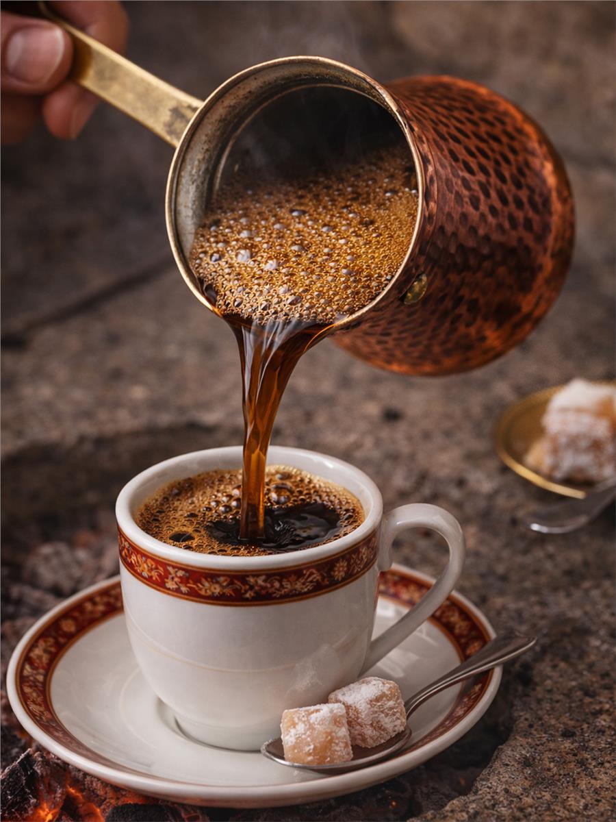 Premium El Yapımı Bakır Cezve 9,5CM