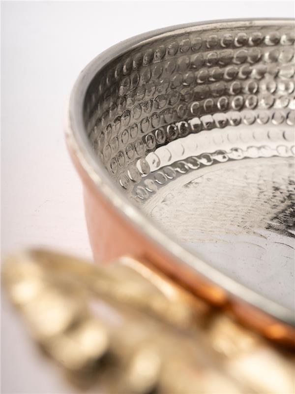 El Yapımı Bakır Yumurta Tavası 24 Cm