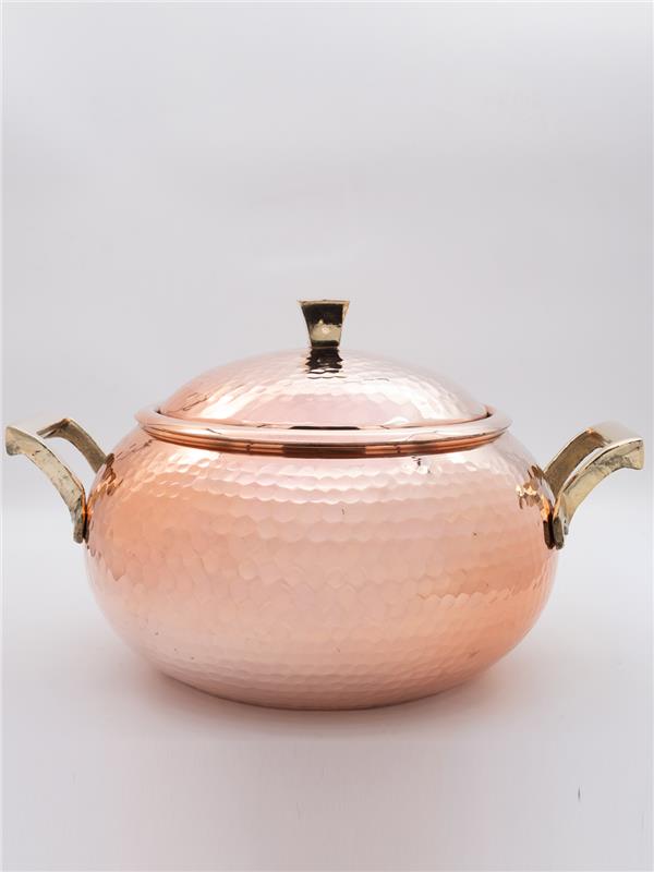 El Yapımı Kalın Bakır Güveç Tenceresi 26 cm