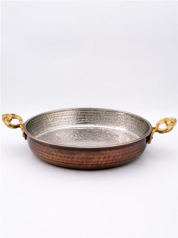 Eskitme Bakır Yumurta Tavası 22 Cm