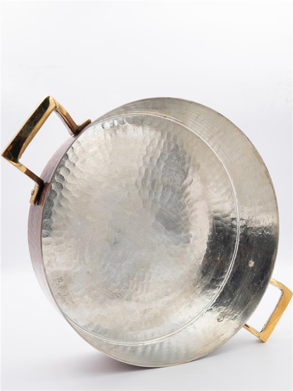 Eskitme Bakır Yumurta Tavası 20 Cm