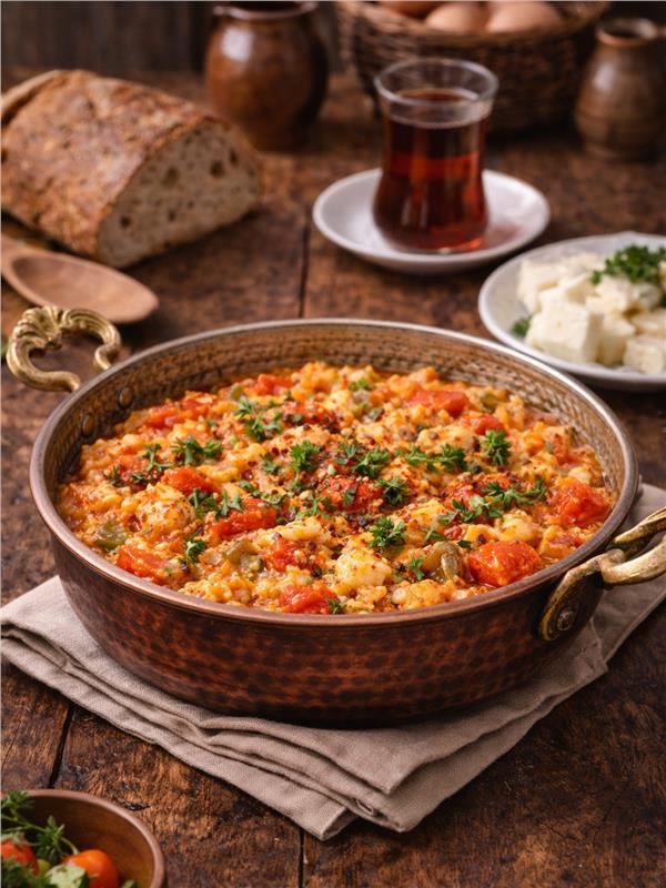 Eskitme Bakır Yumurta Tavası 24 Cm