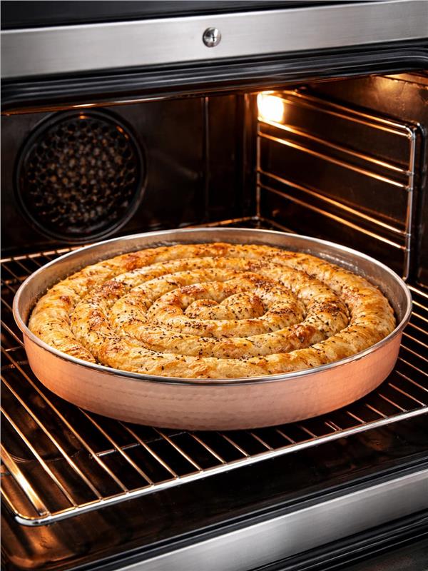 Bakır El Yapımı Fırın Tepsisi 30 cm