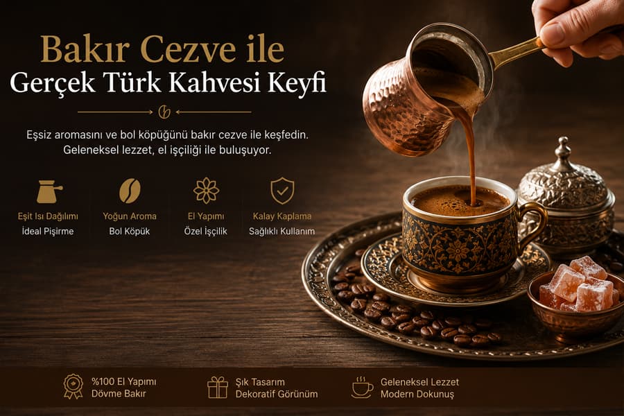 Bakır Cezve ile Gerçek Türk Kahvesi Keyfi